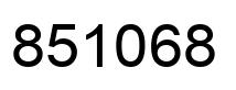 Number 851068 black image