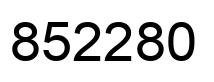Número 852280 imagen negro