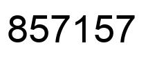 Number 857157 black image