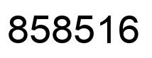 Number 858516 black image