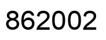 Number 862002 black image