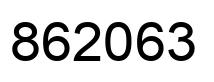 Number 862063 black image