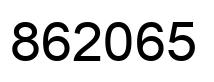 Number 862065 black image