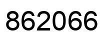 Number 862066 black image