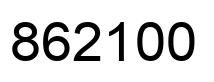 Number 862100 black image