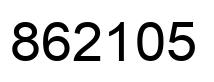 Number 862105 black image