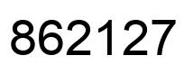 Número 862127 imagen negro