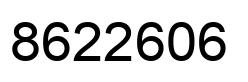 Number 8622606 black image