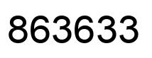 Number 863633 black image