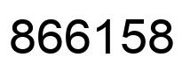 Number 866158 black image