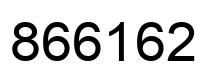 Number 866162 black image