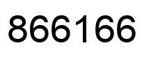 Number 866166 black image