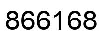 Number 866168 black image