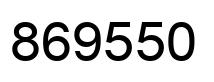 Number 869550 black image