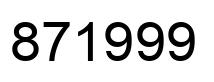 Número 871999 imagen negro