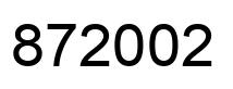 Número 872002 imagen negro