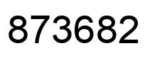 Número 873682 imagen negro