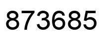 Número 873685 imagen negro