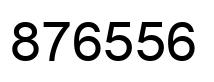 Number 876556 black image