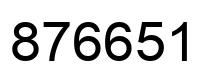 Número 876651 imagen negro