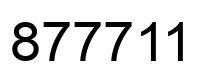 Número 877711 imagen negro