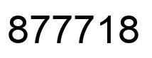 Número 877718 imagen negro