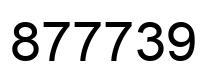 Número 877739 imagen negro