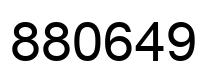 Número 880649 imagen negro