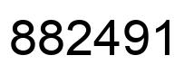 Number 882491 black image