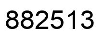 Number 882513 black image