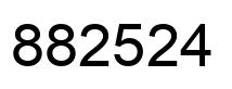 Number 882524 black image