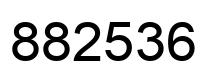 Number 882536 black image