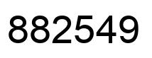 Número 882549 imagen negro