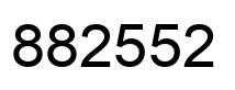 Número 882552 imagen negro