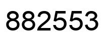 Número 882553 imagen negro