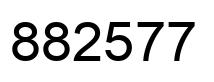 Número 882577 imagen negro