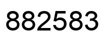 Number 882583 black image