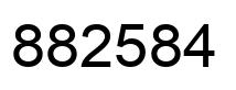Number 882584 black image