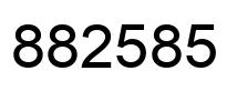 Number 882585 black image