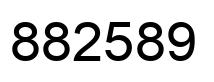 Number 882589 black image
