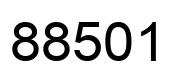 Number 88501 black image