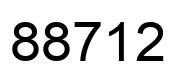 Número 88712 imagen negro