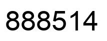 Número 888514 imagen negro