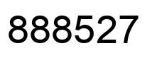 Number 888527 black image