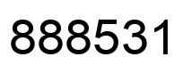 Number 888531 black image