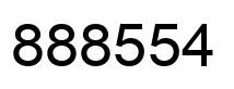 Número 888554 imagen negro