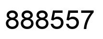 Number 888557 black image