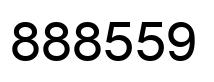 Number 888559 black image