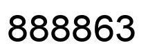 Number 888863 black image