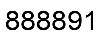 Number 888891 black image